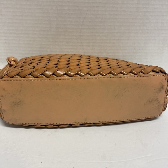 hobo international vintage woven tan leather shoulder bag - Picture 5 of 8